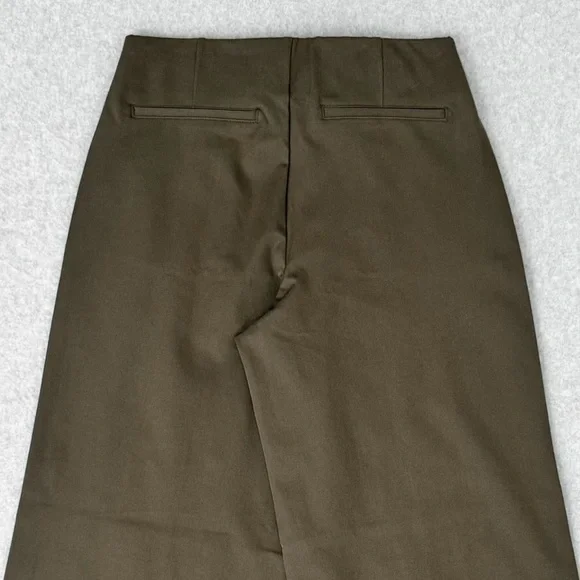 Old Navy Womens Pixie Wide Leg Pants Size Medium Brown Green Pull On Stretch New - Picture 6 of 13